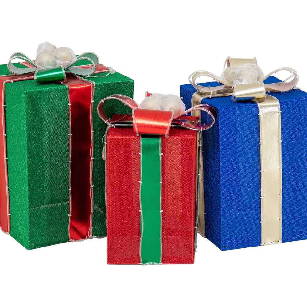 christmas gift boxes light up