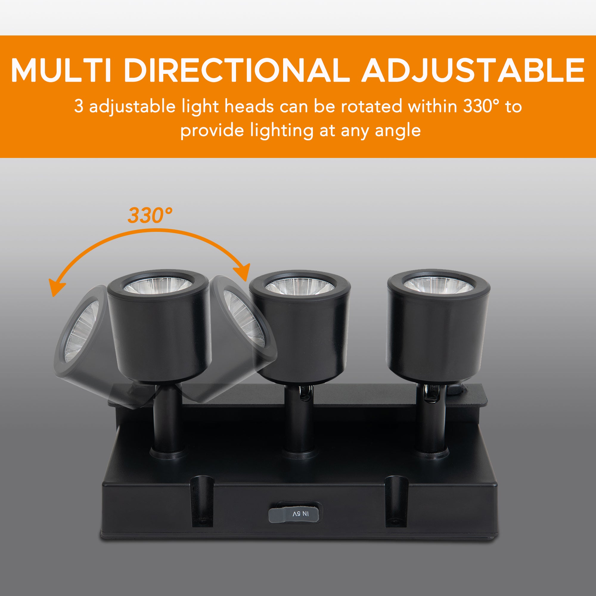 SUNJOY 9W LED Spot Light with Magnetic Attachment and Remote.