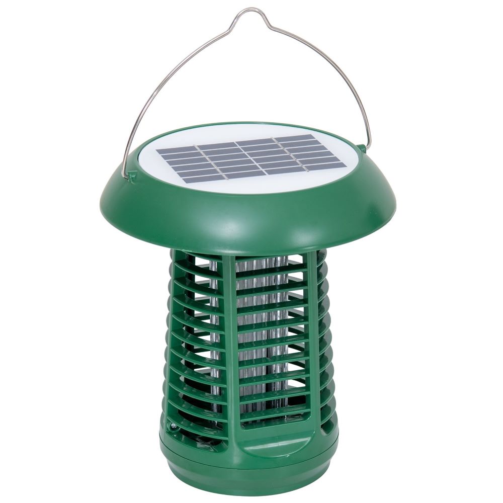 SUNJOY 2 in 1 Solar Powered Bug Zapper with Solar Panel and UV Light