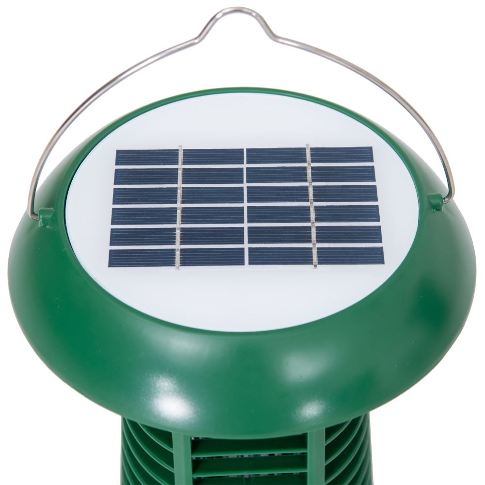 SUNJOY 2 in 1 Solar Powered Bug Zapper with Solar Panel and UV Light