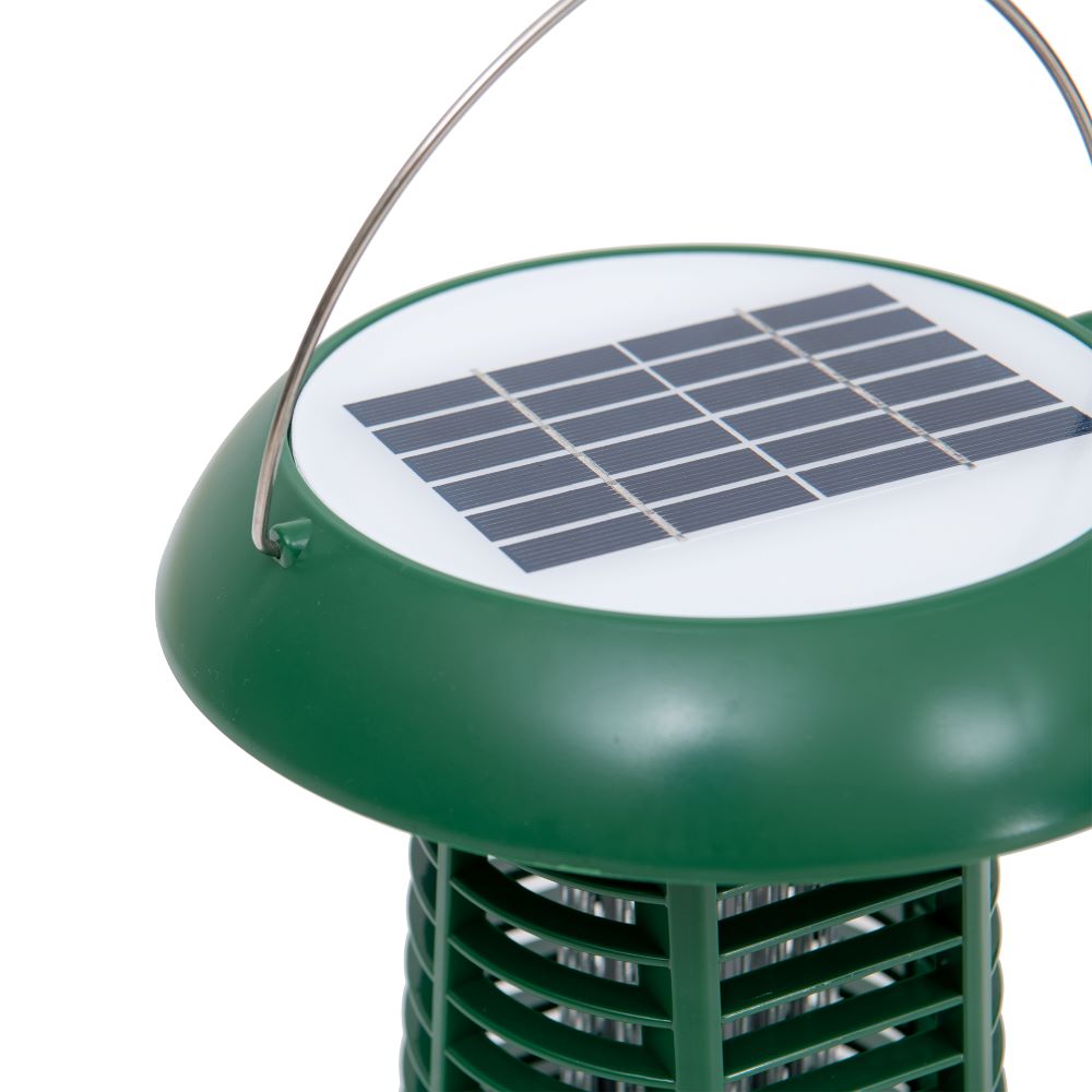 SUNJOY 2 in 1 Solar Powered Bug Zapper with Solar Panel and UV Light