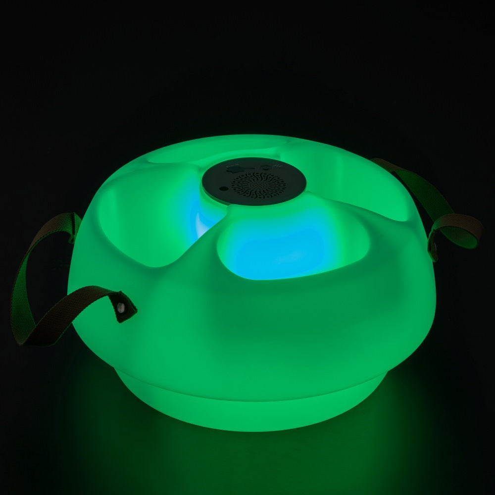 SUNJOY Floating Drink Holder with Ip66 Waterproof Bluetooth 5.0 Speaker.