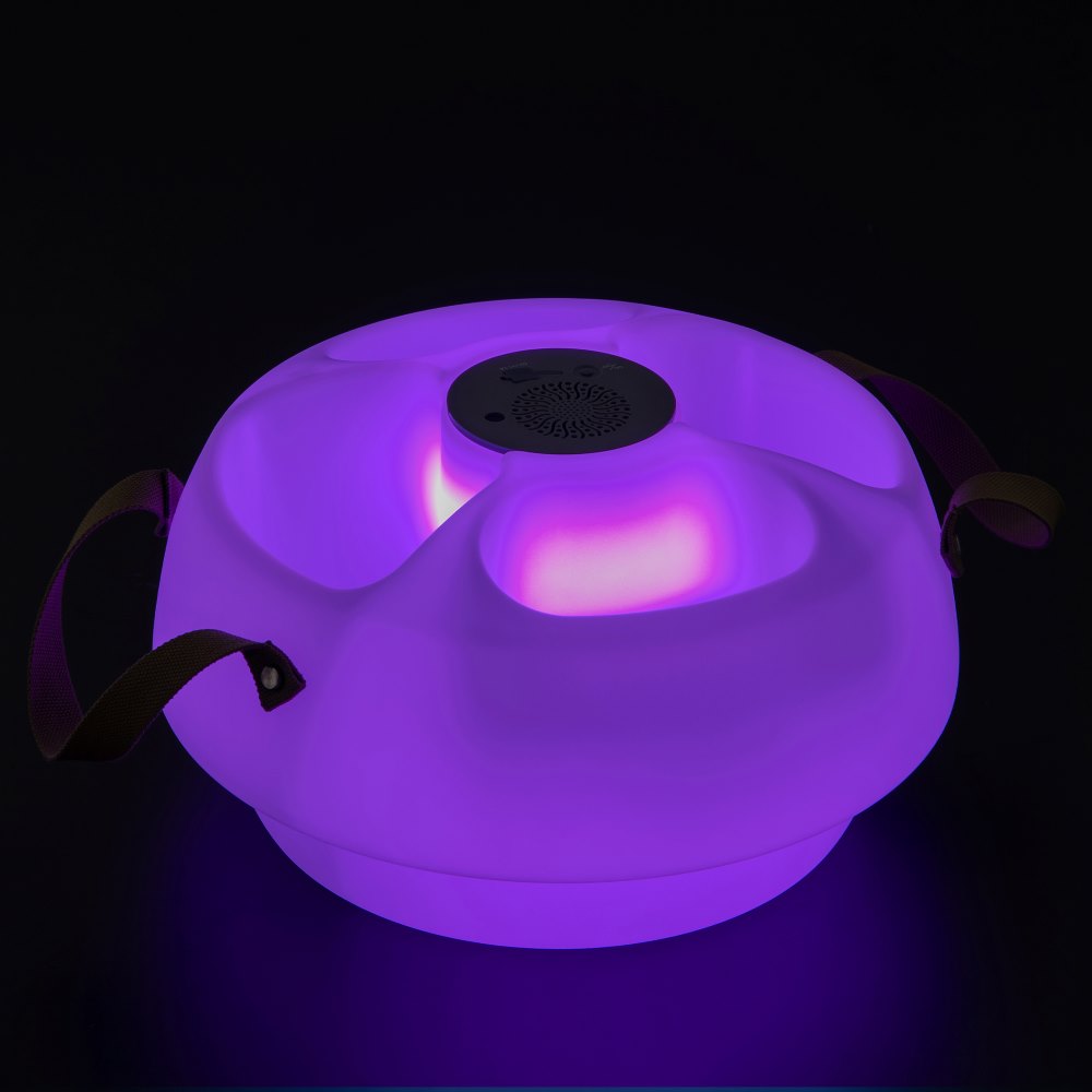 SUNJOY Floating Drink Holder with Ip66 Waterproof Bluetooth 5.0 Speaker.
