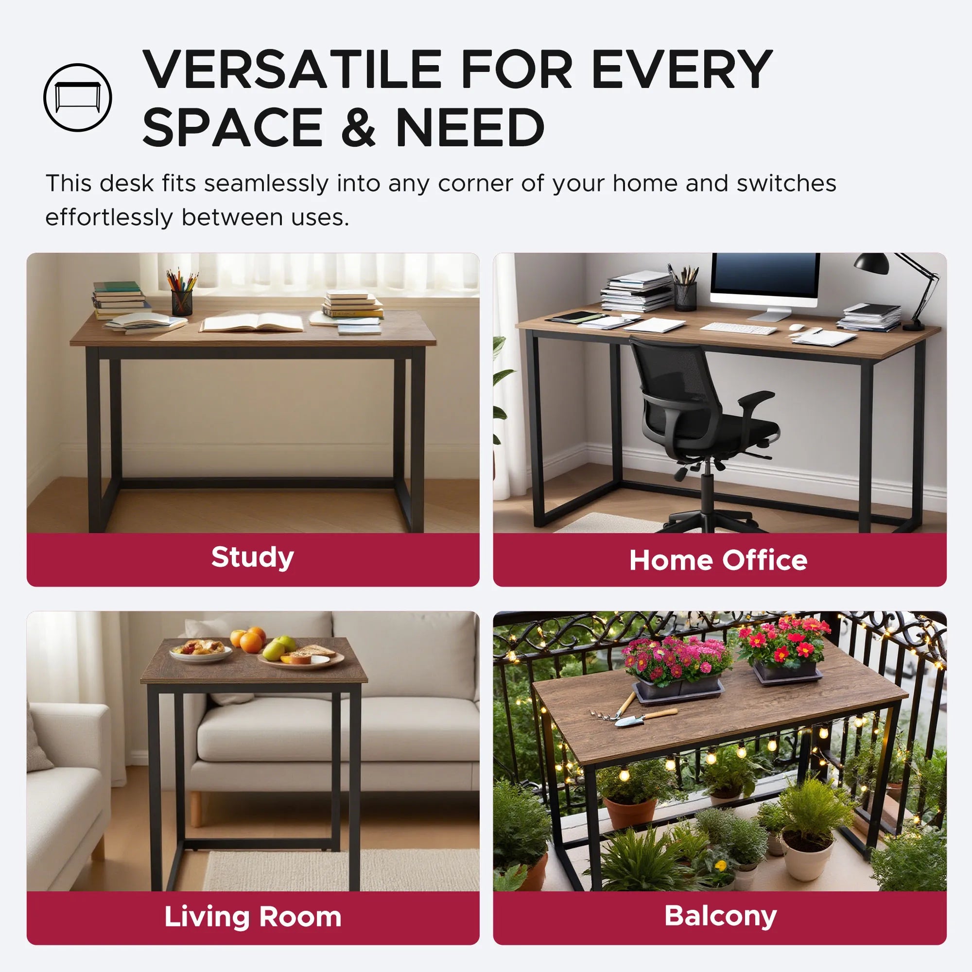 SUNJOY 47.5" Modern Design Home Office Computer Desk