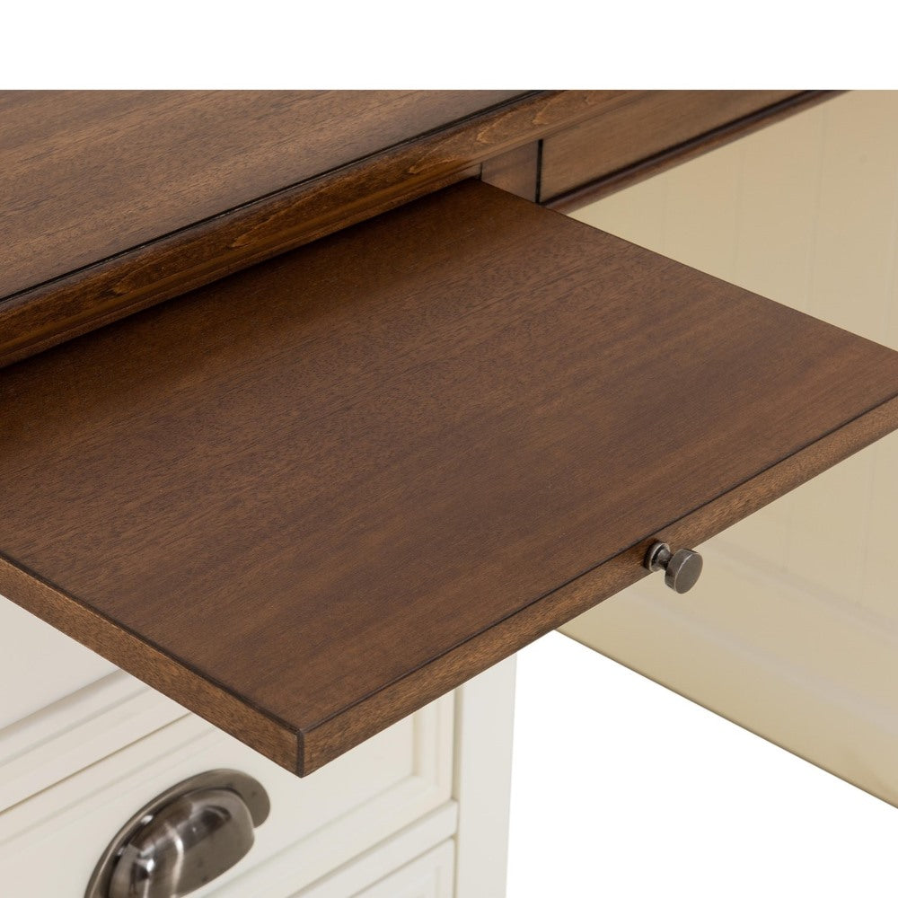 SUNJOY 58’’ Richland Double Pedestal Desk with Four Drawers and Two Cabinets