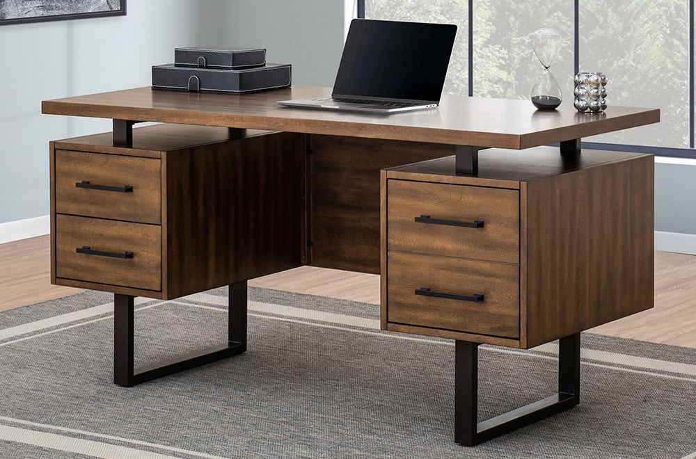 SUNJOY 60’’ Milano Floating Pedestal Desk with Four Drawers