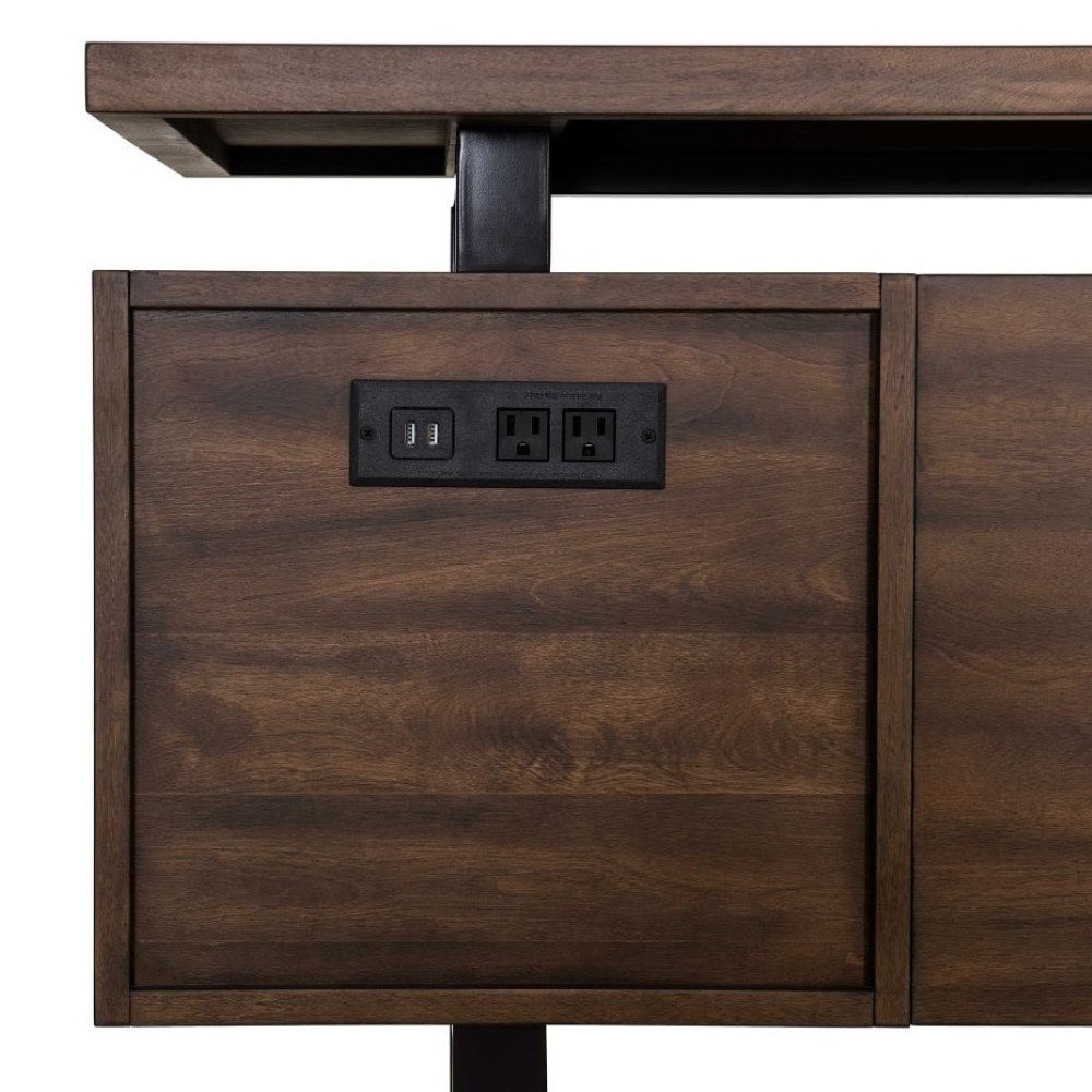 SUNJOY 60’’ Milano Floating Pedestal Desk with Four Drawers