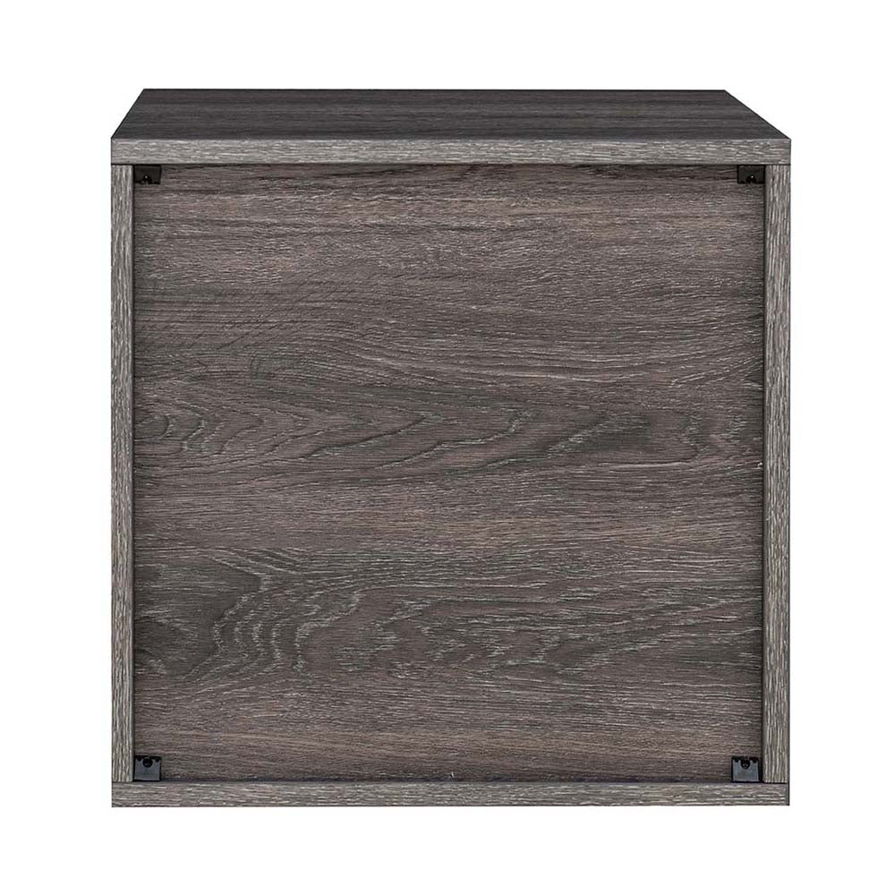SUNJOY Quub Open Cabinet, Space Saving Stackable MDF Wood Cabinet for Living Room, Bedroom and Other Indoor Space.