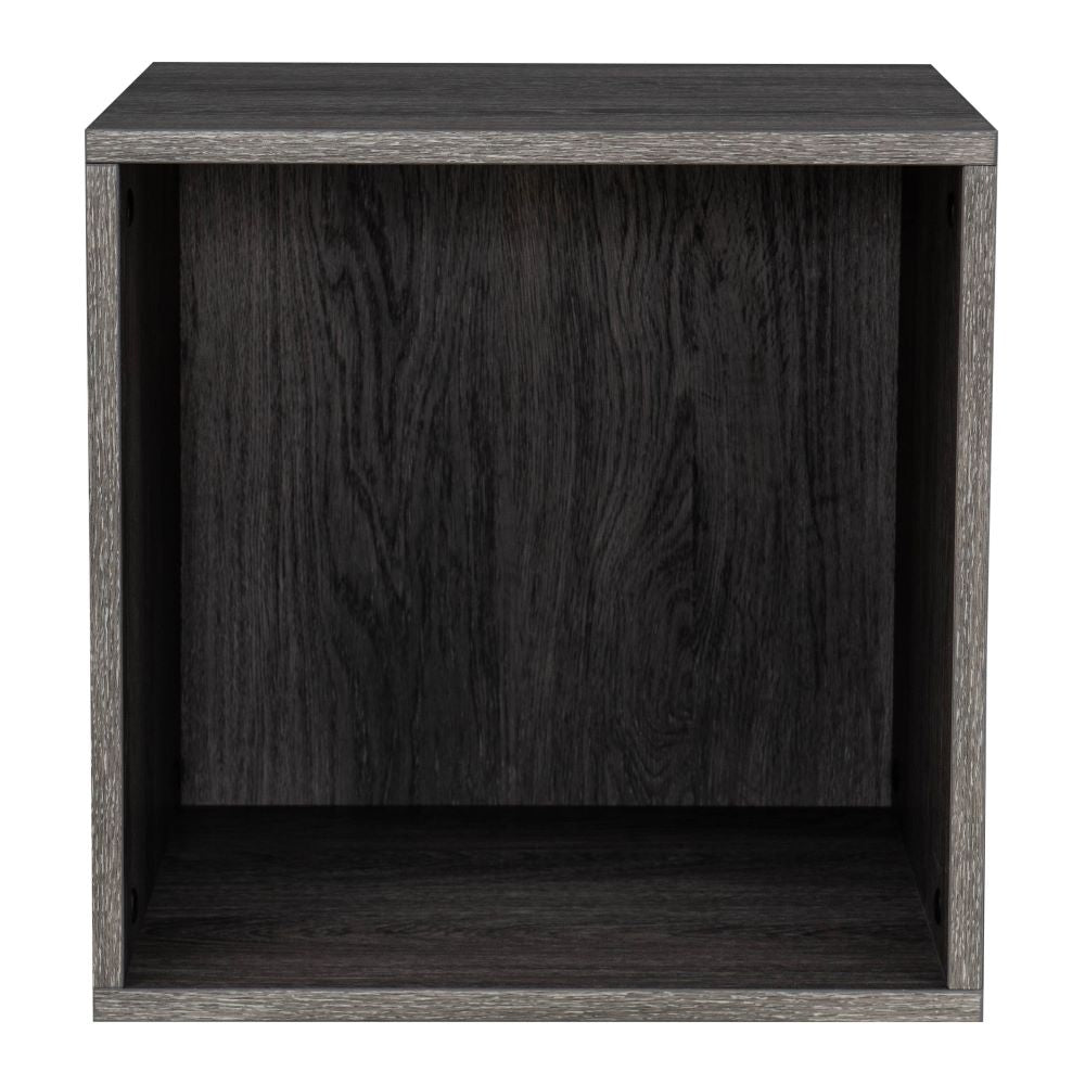 SUNJOY Quub Open Cabinet, Space Saving Stackable MDF Wood Cabinet for Living Room, Bedroom and Other Indoor Space