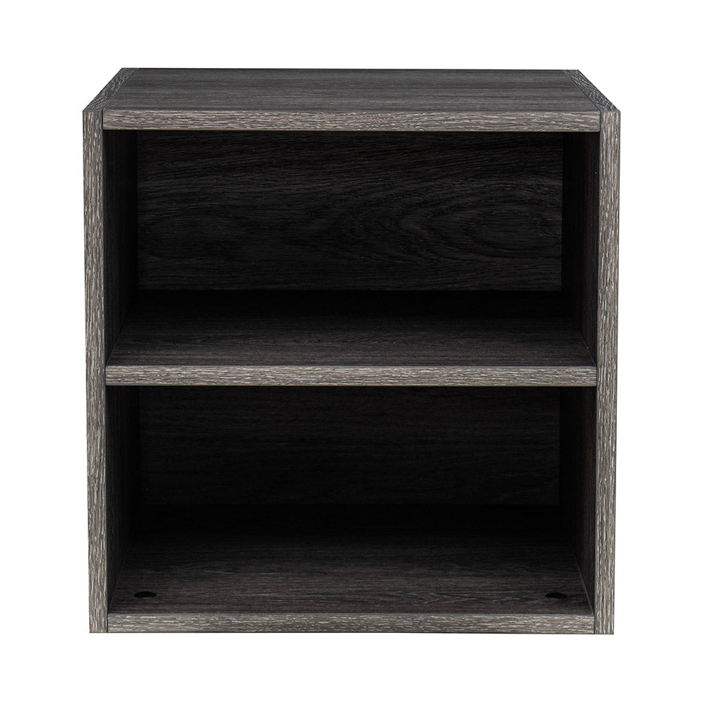 SUNJOY Quub Split Cabinet, Space Saving Stackable MDF Wood Cabinet for Living Room, Bedroom and Other Indoor Space.