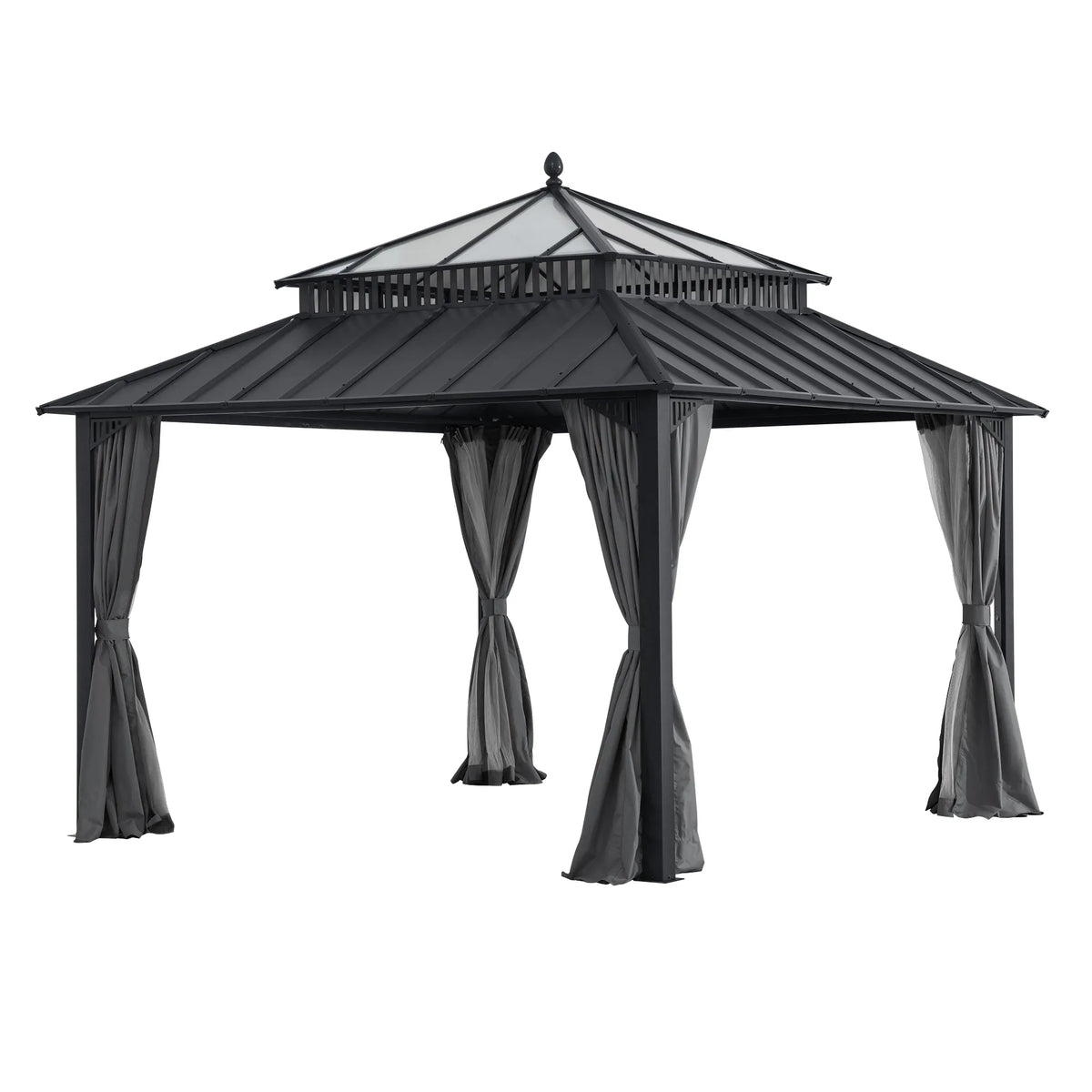 Kingston Horizon PC-Vent Gazebo - Slate Gray, 12x12