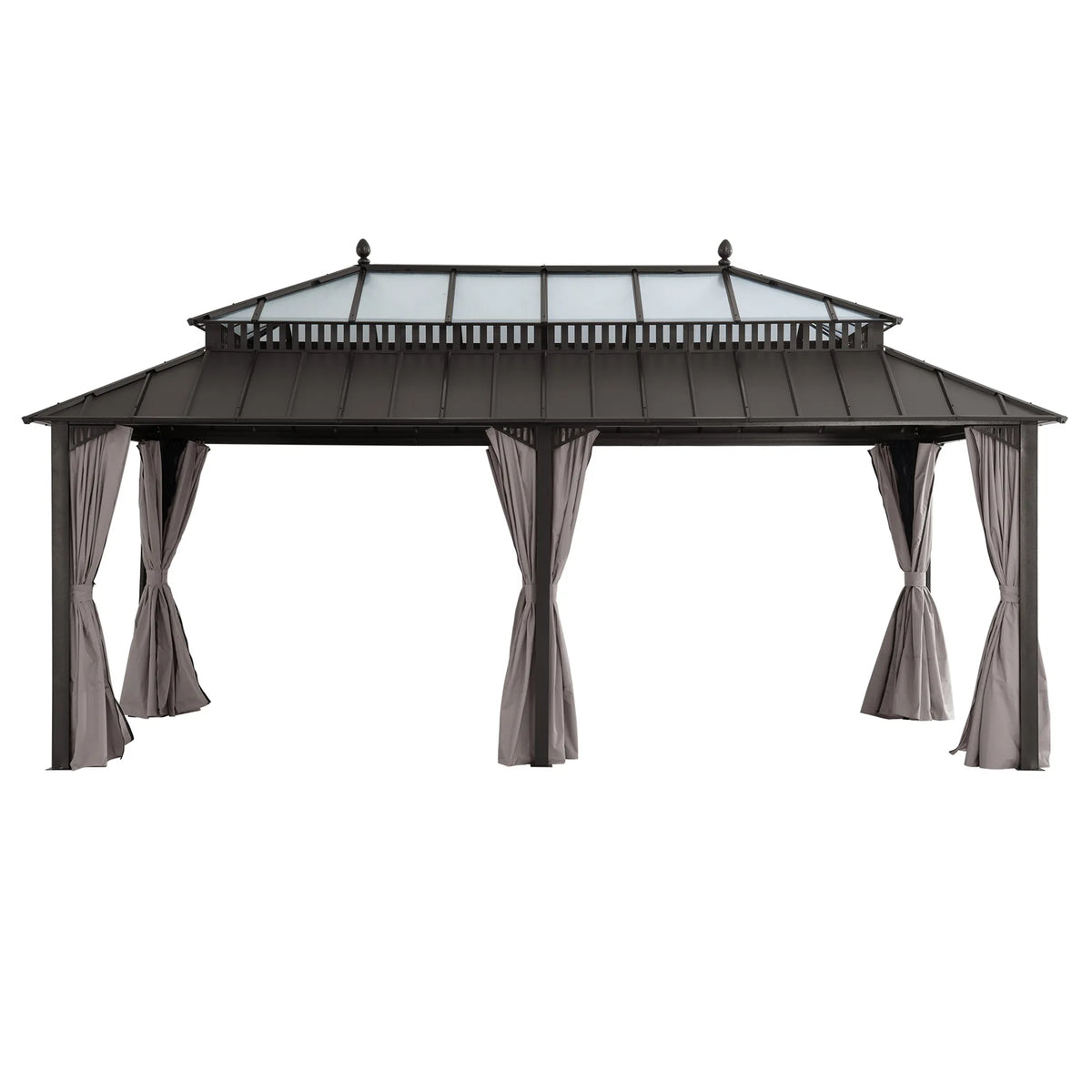 Kingston Horizon PC-Vent Gazebo - Brown, 12x20