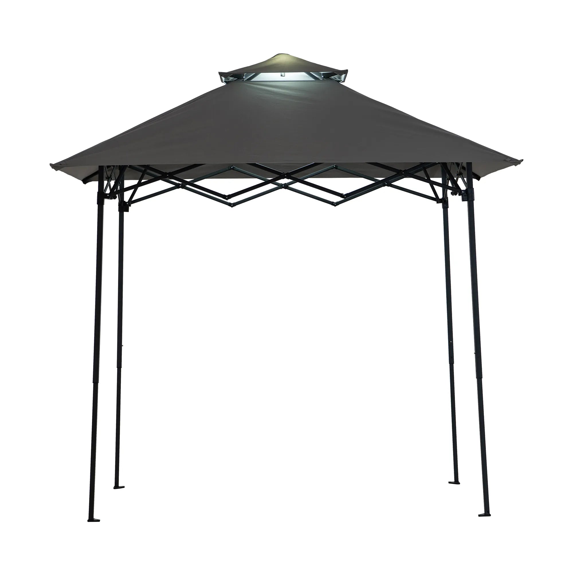 Nomad Extra-Tall Pop-Up Grill Gazebo, Height Adjustable - Gray, 8x5