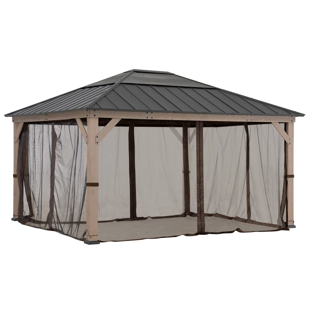 SUNJOY Mosquito Screen for 13x15 Wooden Gazebos
