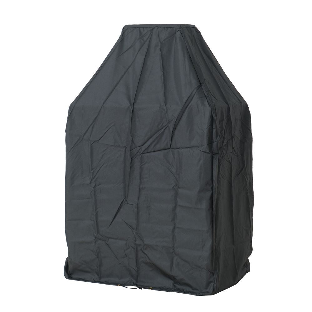 SUNJOY 57 Inch Outdoor Wood Burning Fireplace with PVC Cover-Black