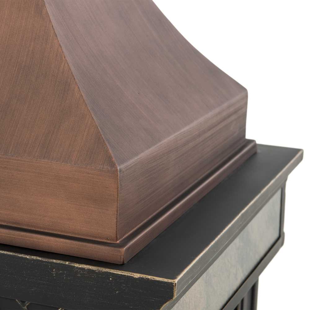 SUNJOY 57 Inch Outdoor Wood Burning Fireplace with PVC Cover