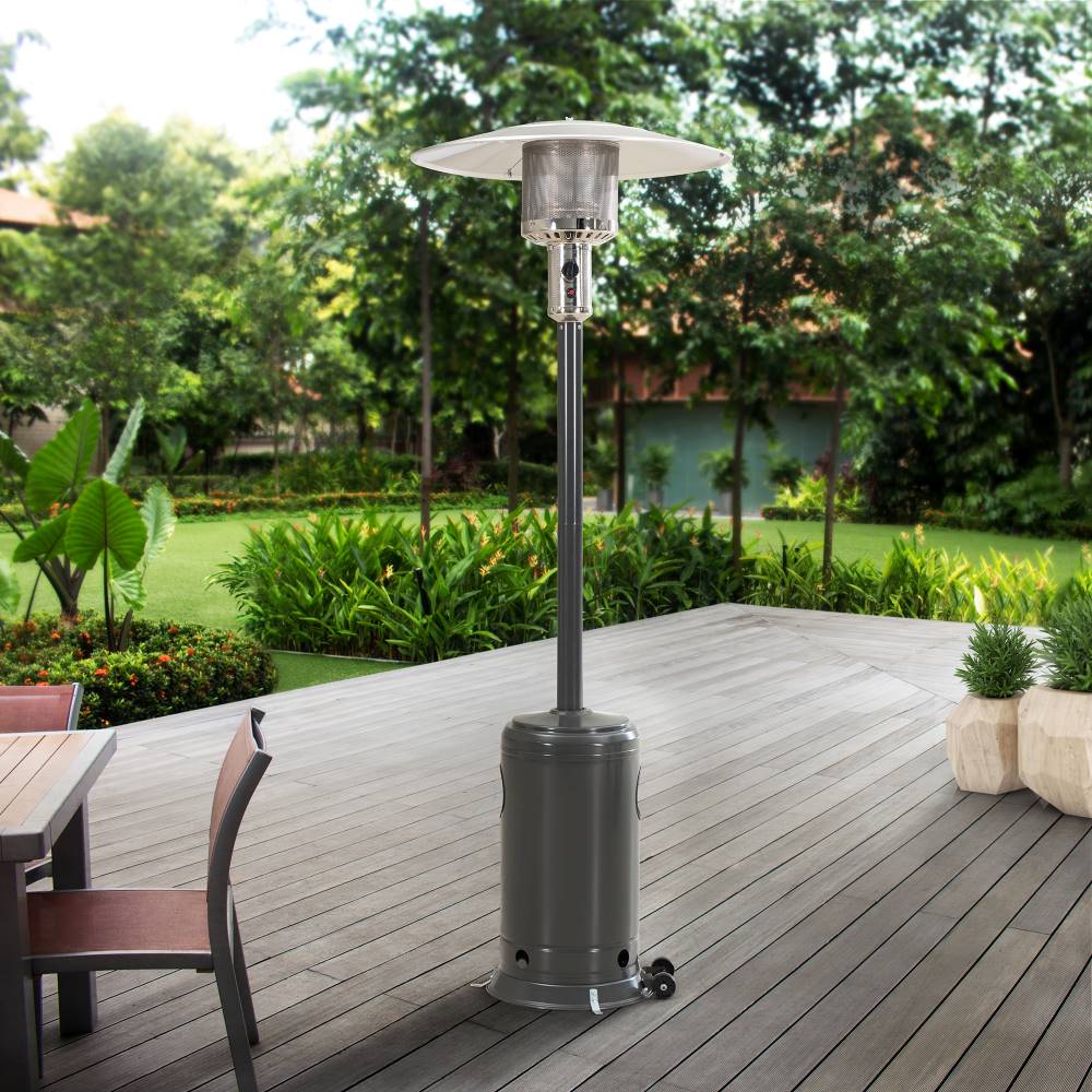 SUNJOY 47,000 BTU Propane Heater with Wheels for Patio Space