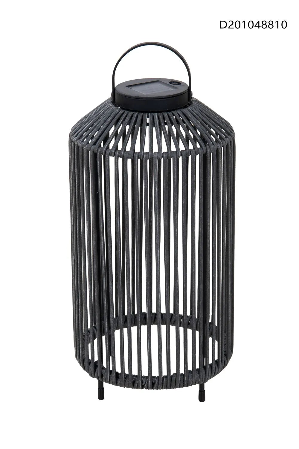 Origin 21 25-in x 9-in Black Metal Solar Outdoor Decorative Lantern