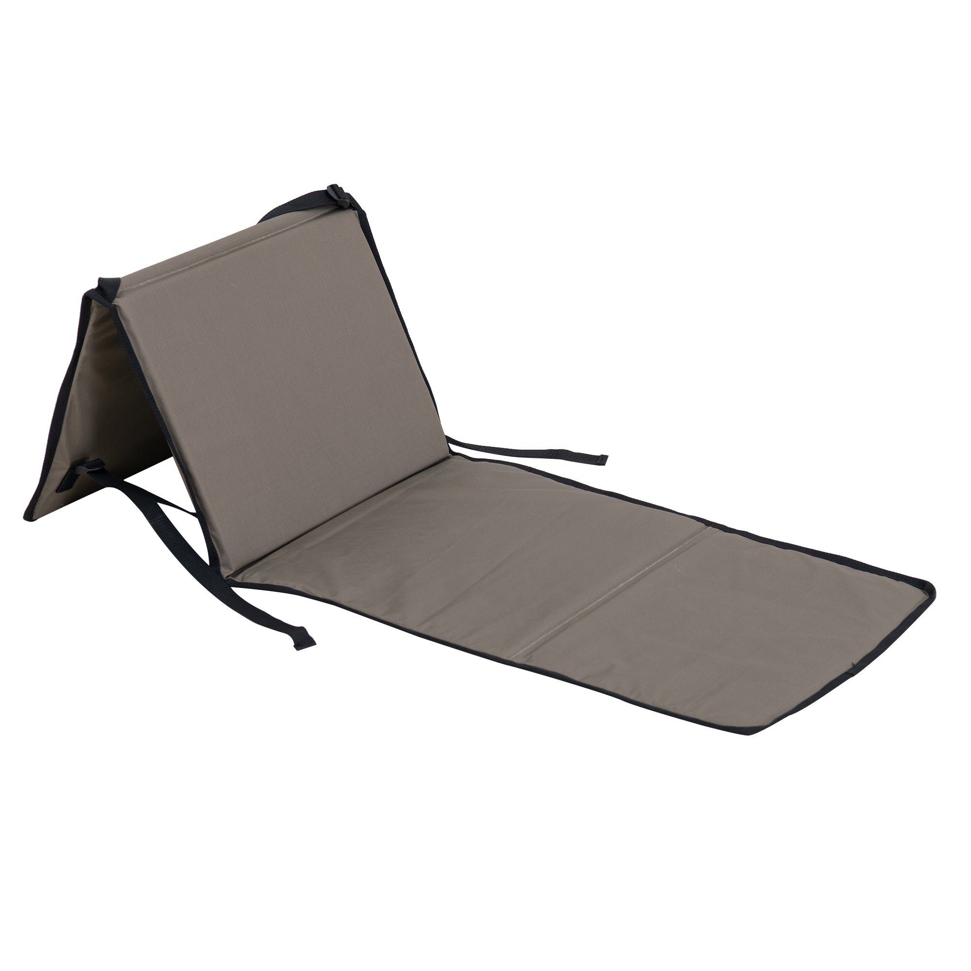 Beach Mat with Adjustable Backrest for Adults (Set of 1) - Khaki
