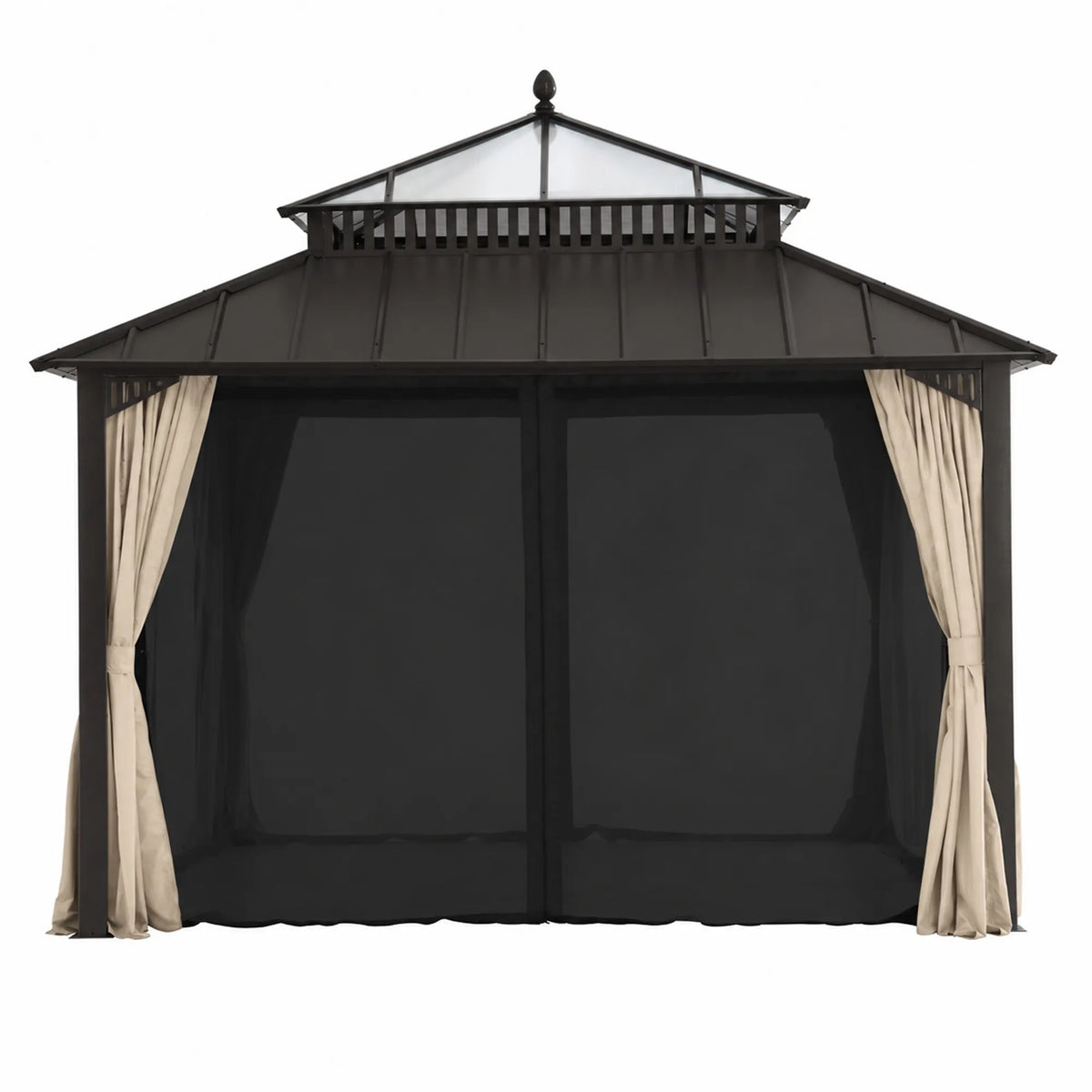 Kingston Horizon PC-Vent Gazebo - Brown, 12x12