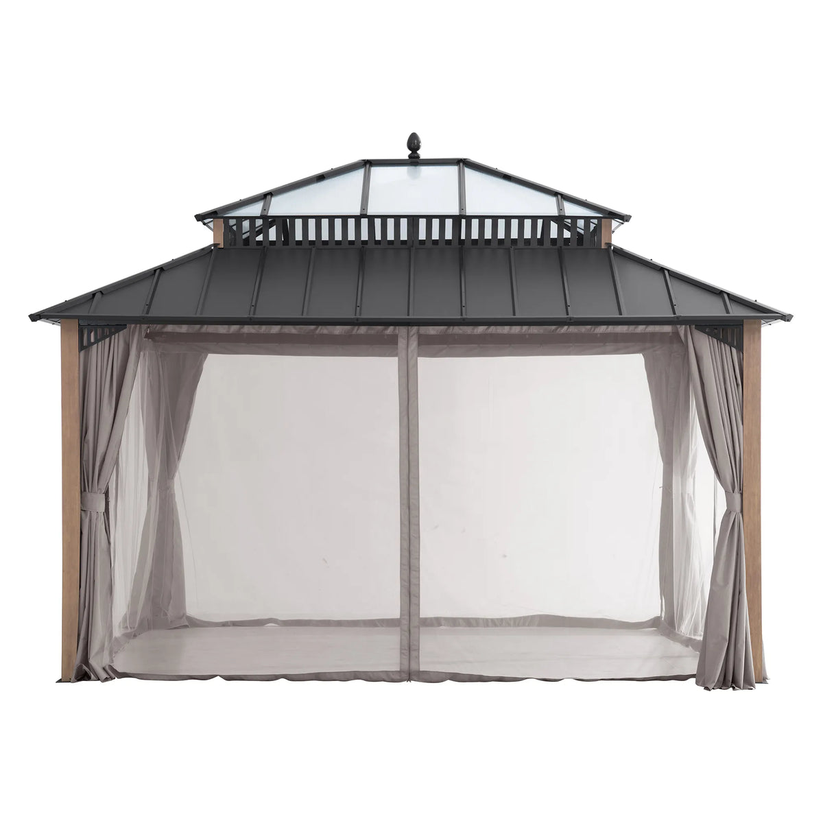 Kingston Horizon PC-Vent Gazebo Natural Woodgrain, 12x14