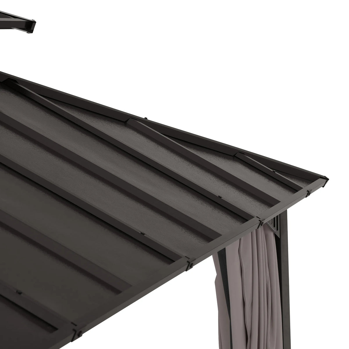 Kingston Aluminum Gazebo - Espresso Brown, 12x12