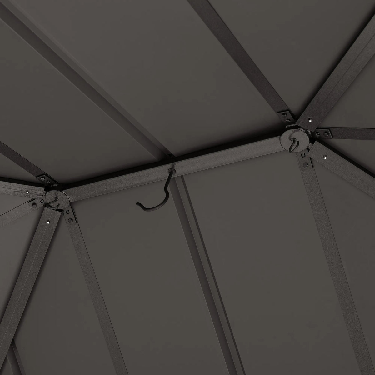 Kingston Aluminum Gazebo - Espresso Brown, 12x14