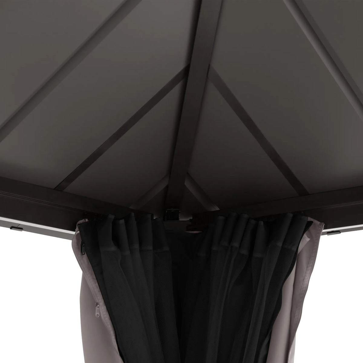 Kingston Aluminum Gazebo - Espresso Brown, 12x20