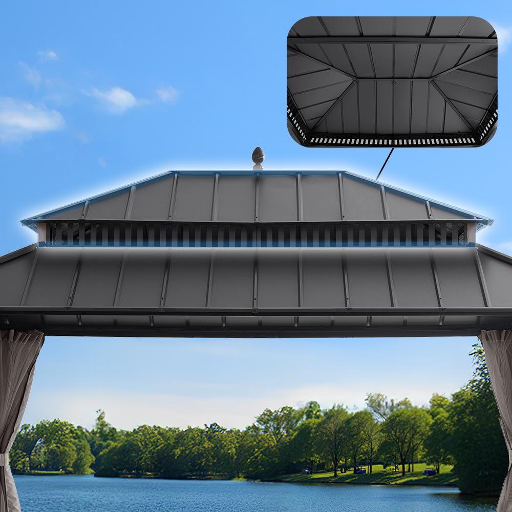 Kingston Gazebo with 2 tier Steel Roof