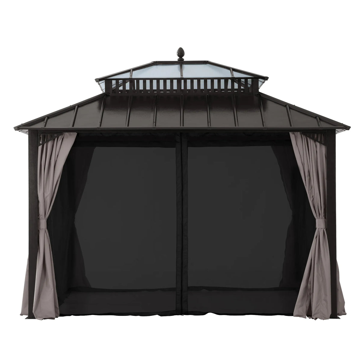 Kingston Horizon PC-Vent Gazebo - Brown, 12x10