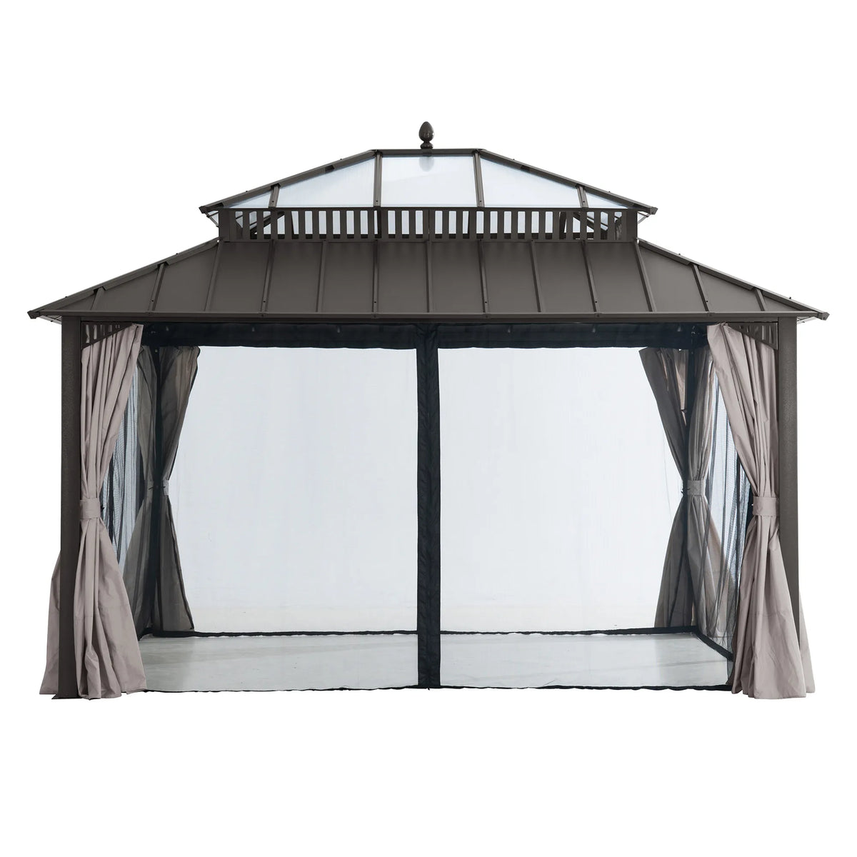 Kingston Horizon PC-Vent Gazebo - Brown, 12x14