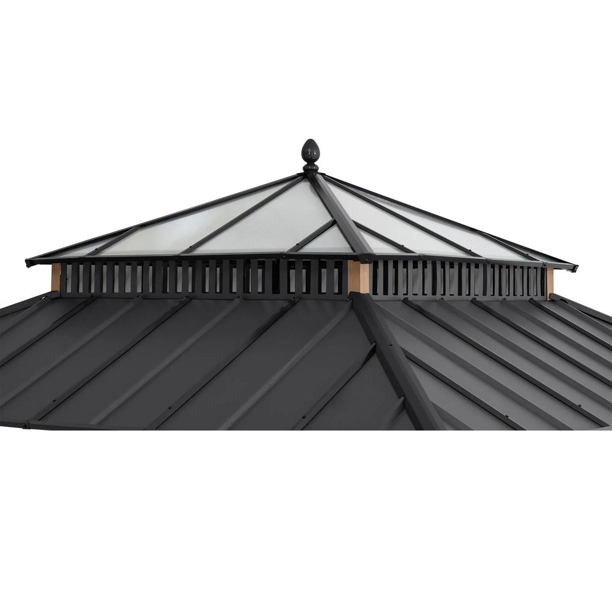 Kingston Horizon PC-Vent Gazebo - Natural Woodgrain, 12x12