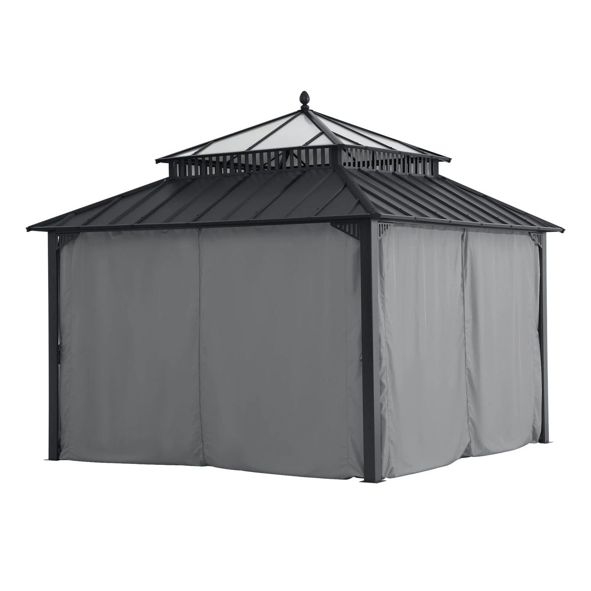 Kingston Horizon PC-Vent Gazebo - Slate Gray, 12x12