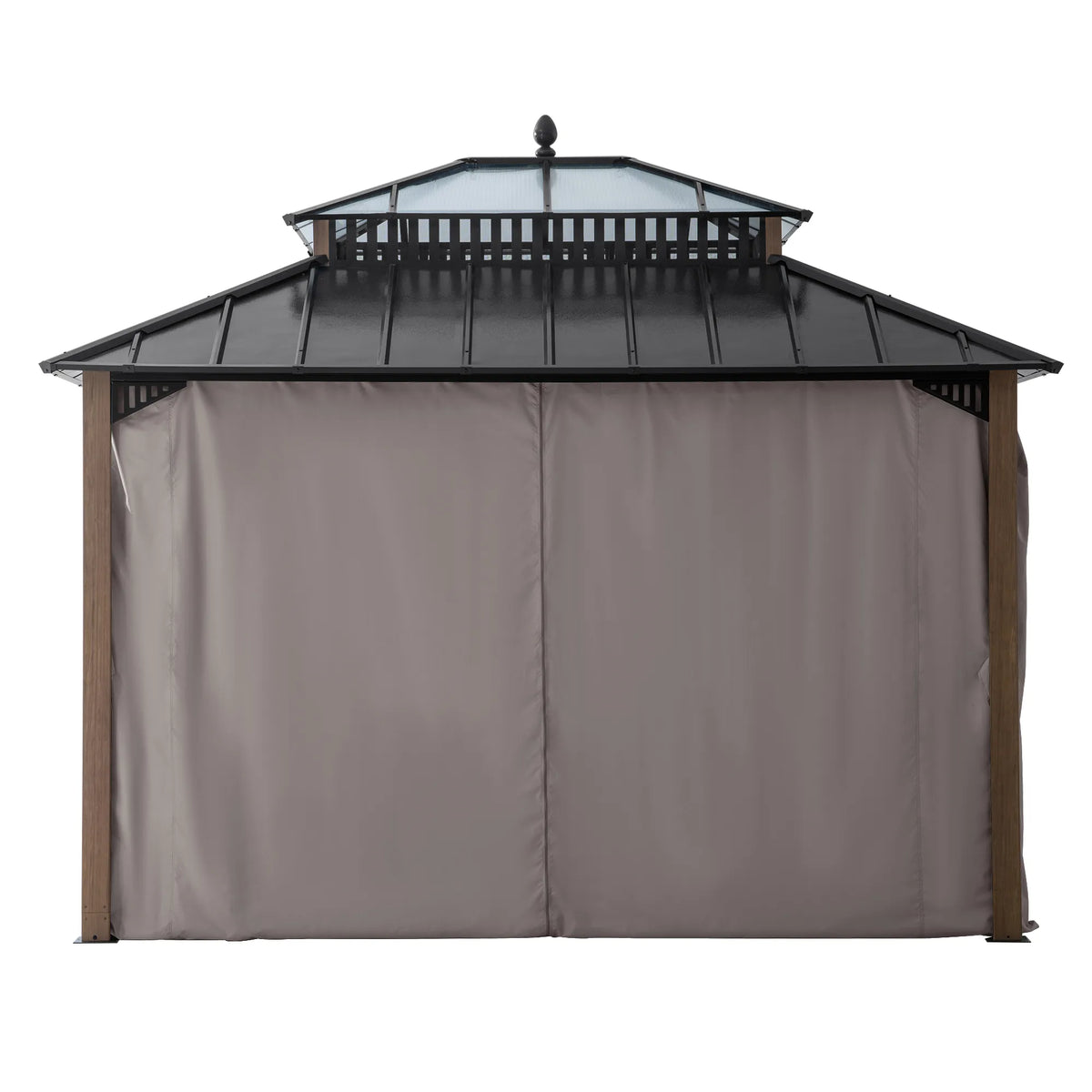 Kingston Horizon PC-Vent Gazebo - Natural Woodgrain, 12x10