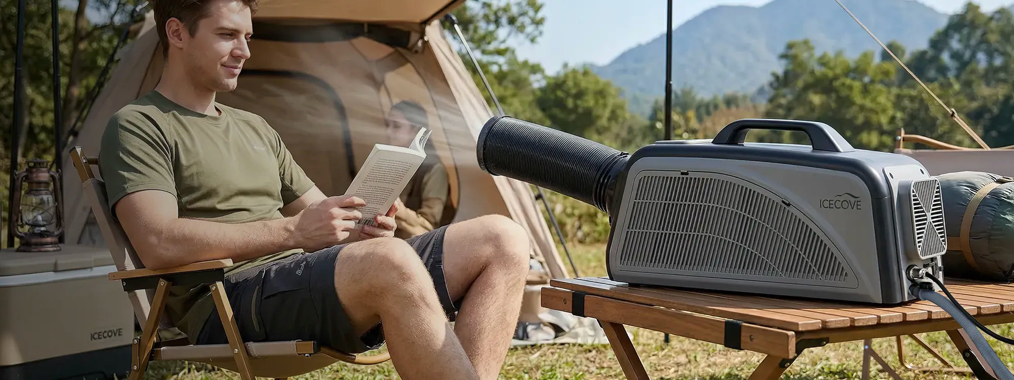 SUNJOY IceCove Portable Air Conditioner for Outdoor Tents and Indoors - Gray