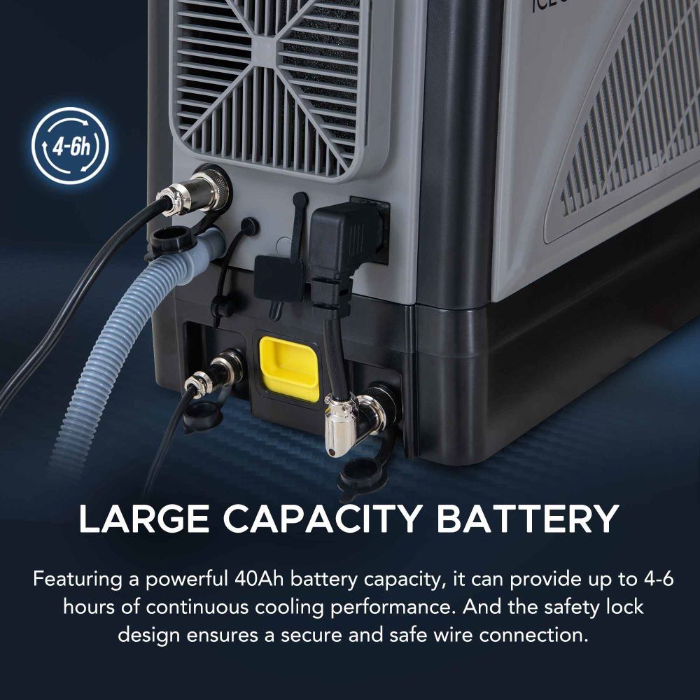 SUNJOY IceCove Portable Air Conditioner Power Bank for Outdoor Tents and Indoors - Gray