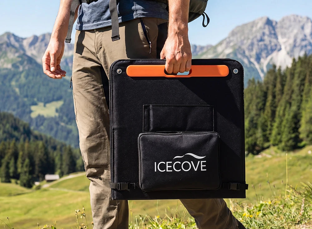 SUNJOY 226W Folding Portable Solar Panel - Convenient and Efficient Power Solution for IceCove Air Conditioner