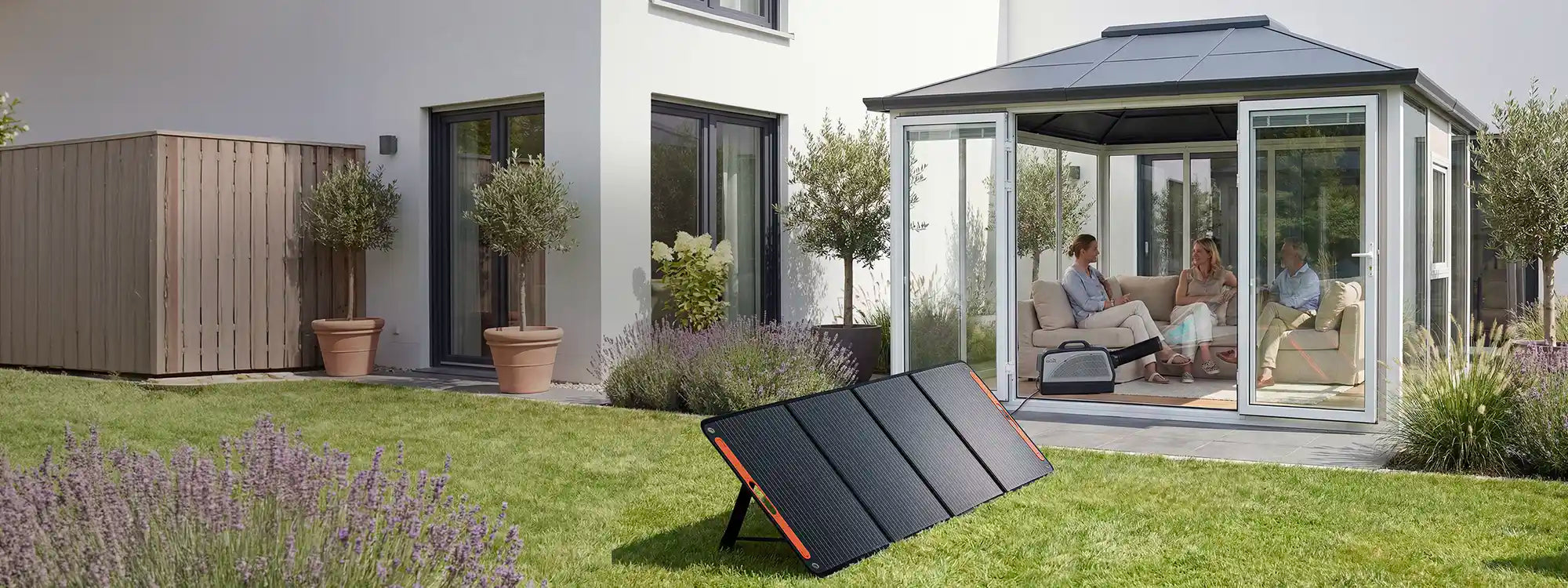 SUNJOY IceCove Portable Air Conditioner with Power Bank and Solar Panel for Outdoor Tents and Indoors - Gray