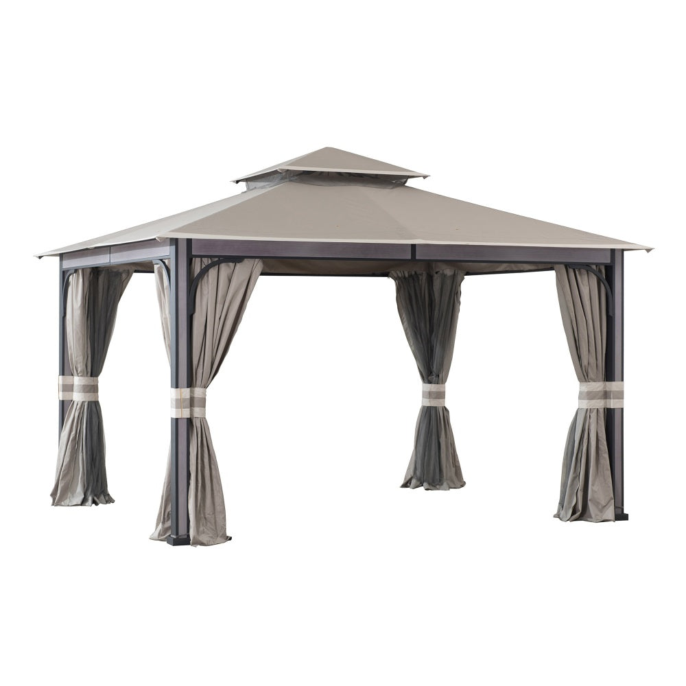 SUNJOY Khaki Replacement Canopy For Roberts Soft Top Gazebo (11x13 Ft) A101015300.