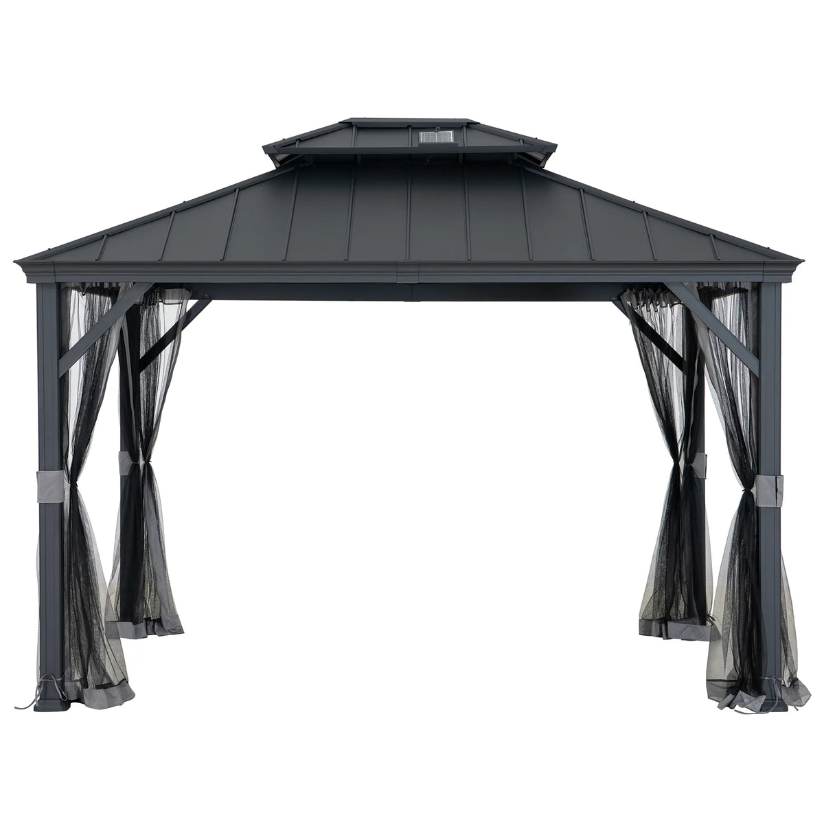 Solaria Eco-Solar Aluminum Gazebo, 10x12