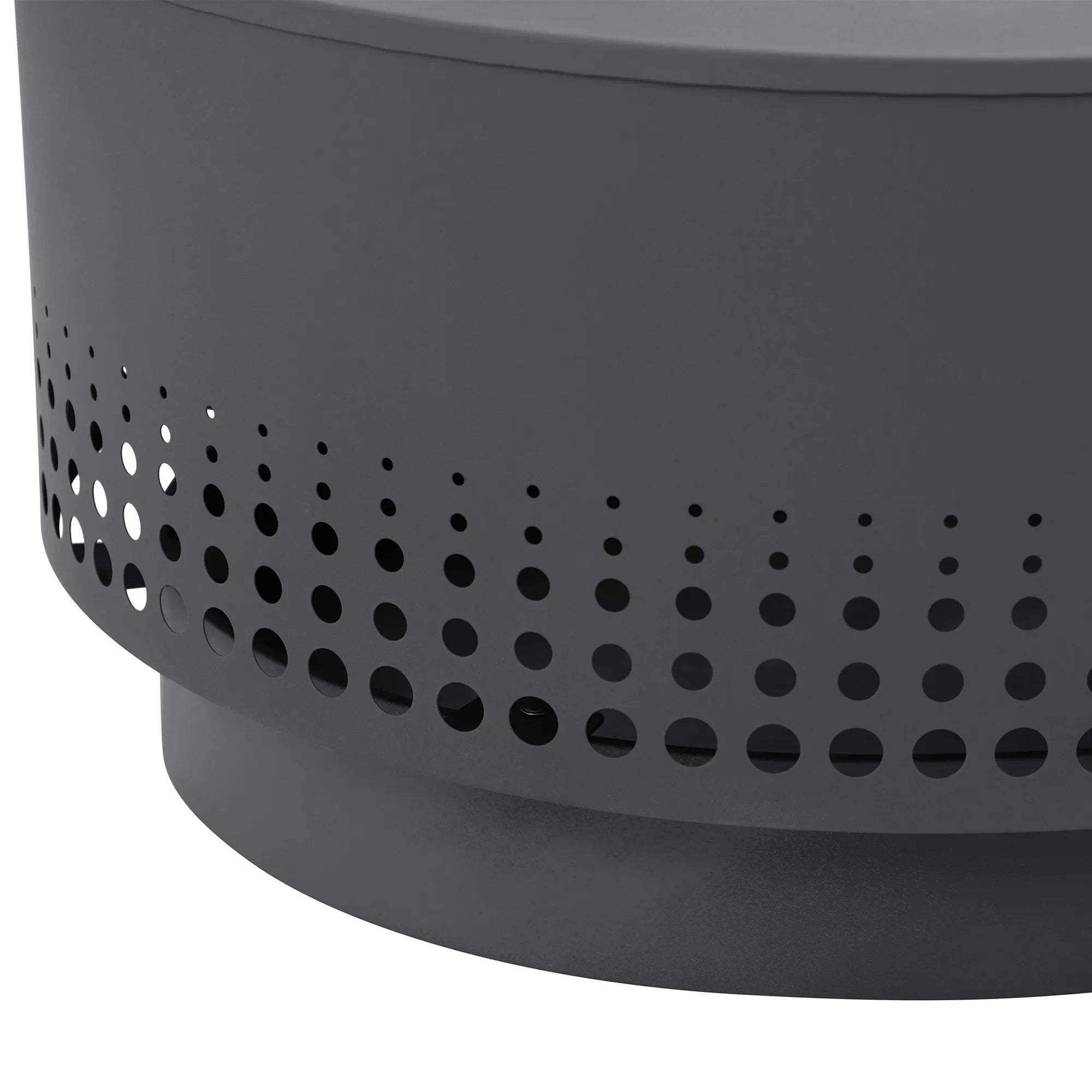 Vulcan Oval Smokeless Fire Pit 38", Dot Grid - Gray
