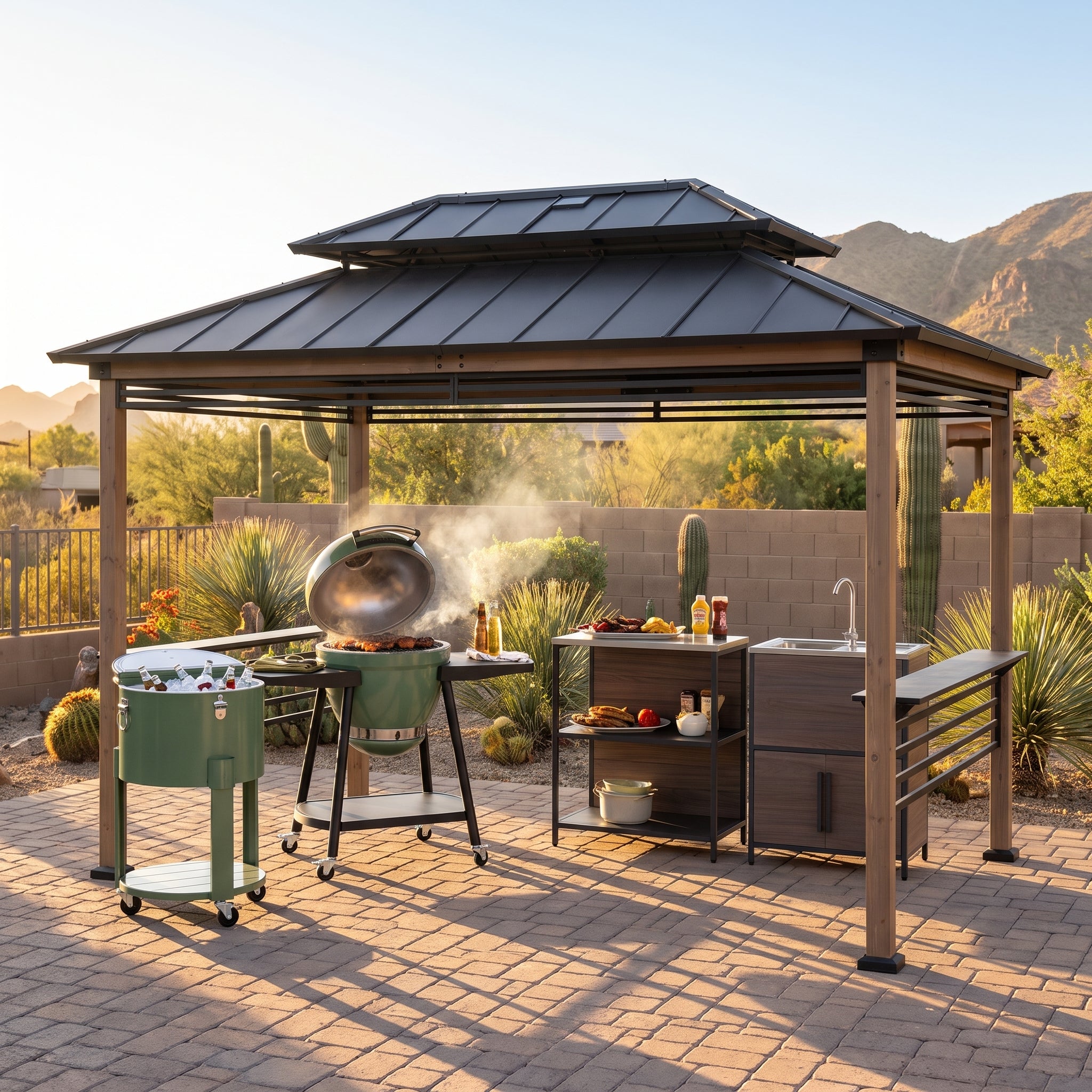 Sunjoy Patio Dining Bundle Set