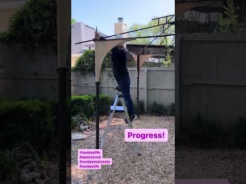 DIY Backyard 9x9 2-Tier Steel Frame Gazebo with Netting