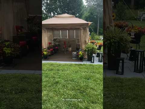 Budget-friendly SUNJOY 11x11 Pop Up Gazebo Tent with Netting and Carry Bag
