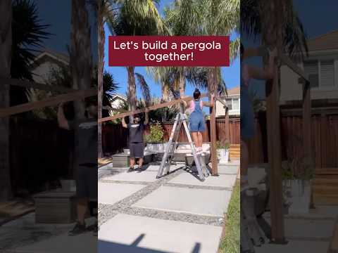 unjoy 10x12 Metal Pergola DIY Reveal