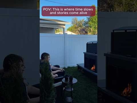 The Perfect Outdoor Fireplace for Cozy Nights β SUNJOY 58" with Chimney & Log Holders