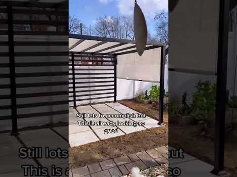 Backyard Transformation with SUNJOY Steel Pergola