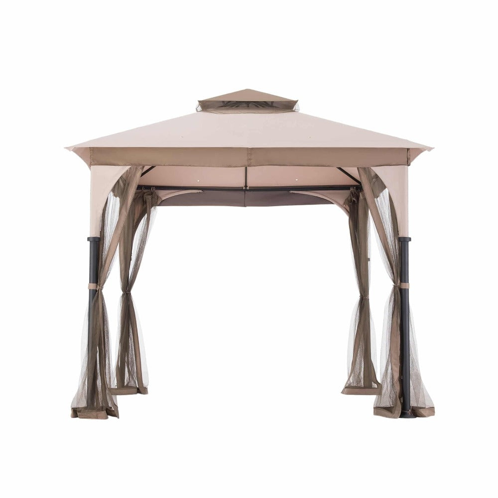 SUNJOY Sesame+Ginger Snap+Capulet Olive Replacement Canopy For Bardine Gazebo (9X9 Ft) L-GZ375PST Sold At Rona/Target.