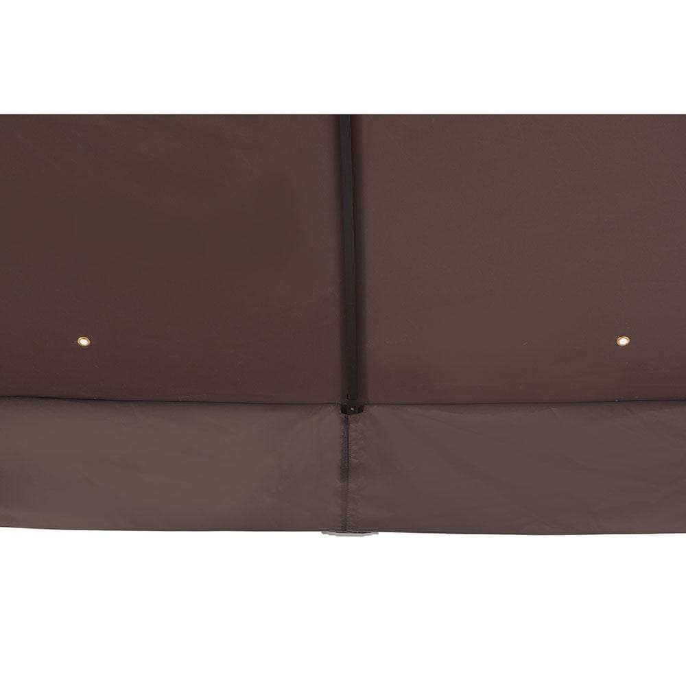 SUNJOY Dark Brown+Ginger Snap Replacement Canopy For Riviera Gazebo (10X12 Ft) L-GZ815PST Sold At Big Lots.