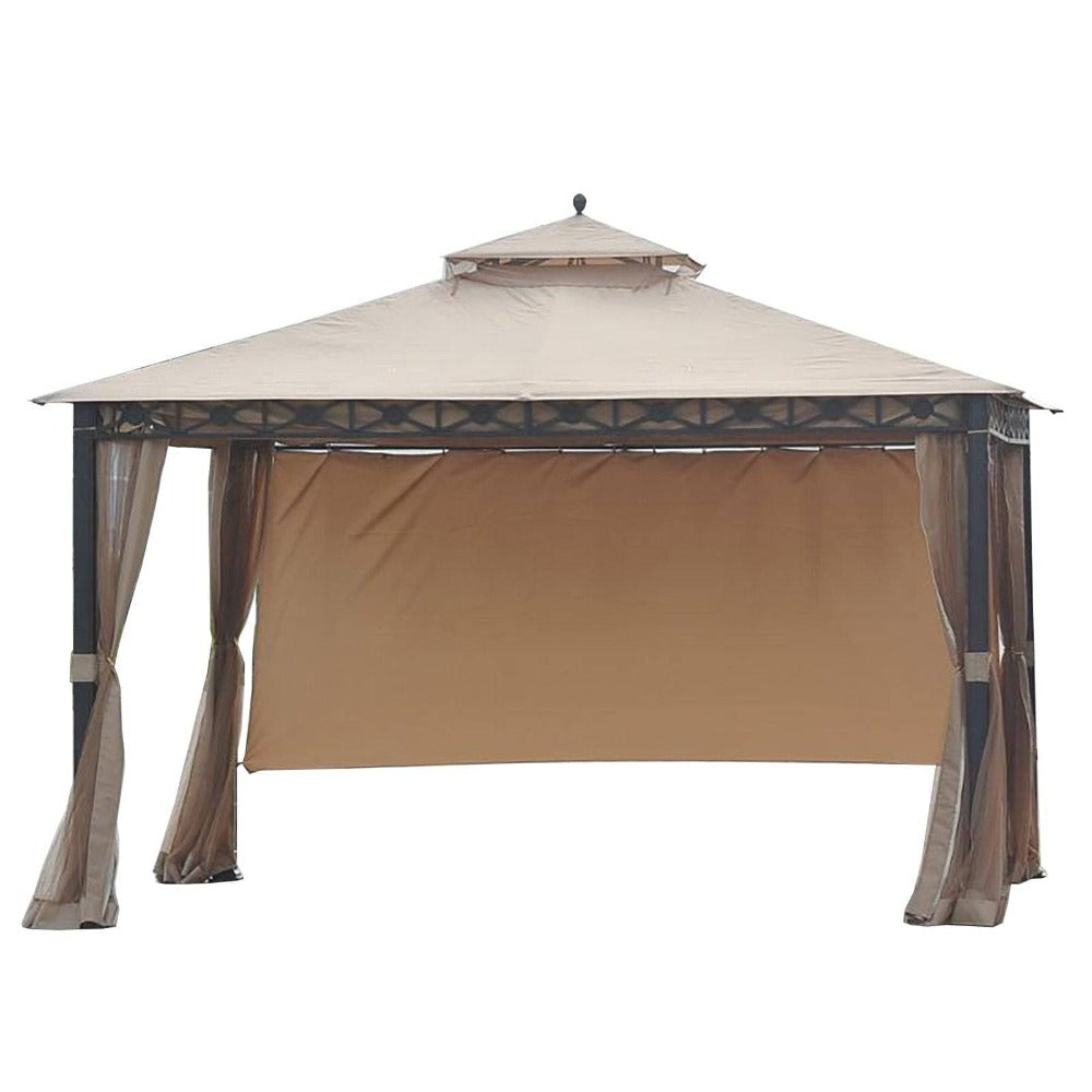 SUNJOY Golden+Beige Replacement Canopy (Deluxe Version) For Smith And Hawken Gazebo (10X12 Ft) L-GZ425PST Sold At Target.